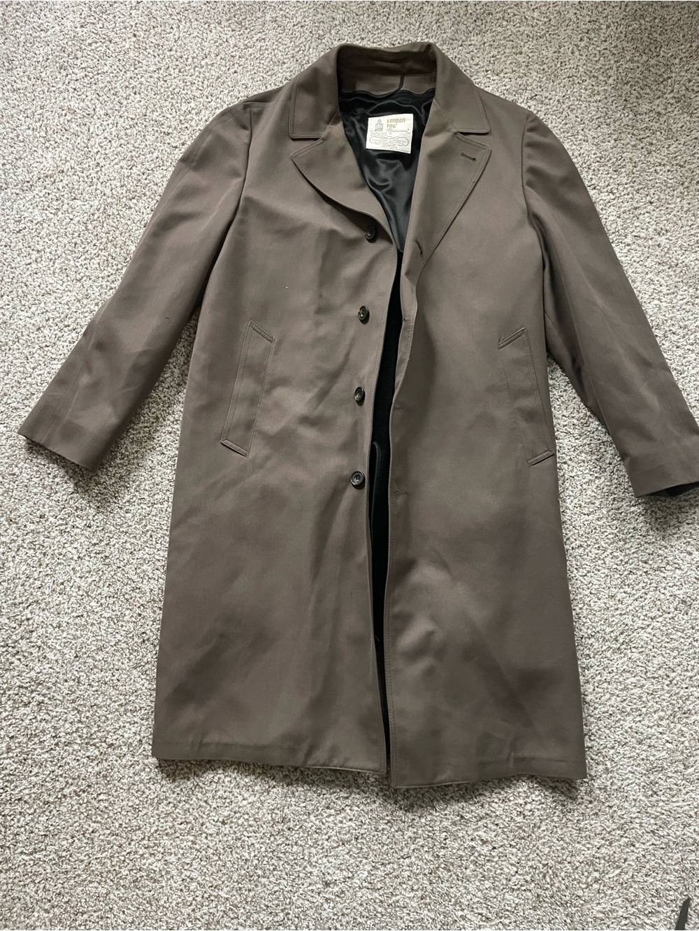 Vintage 1970s London Fog Maincoats Single Breasted Trench Coat